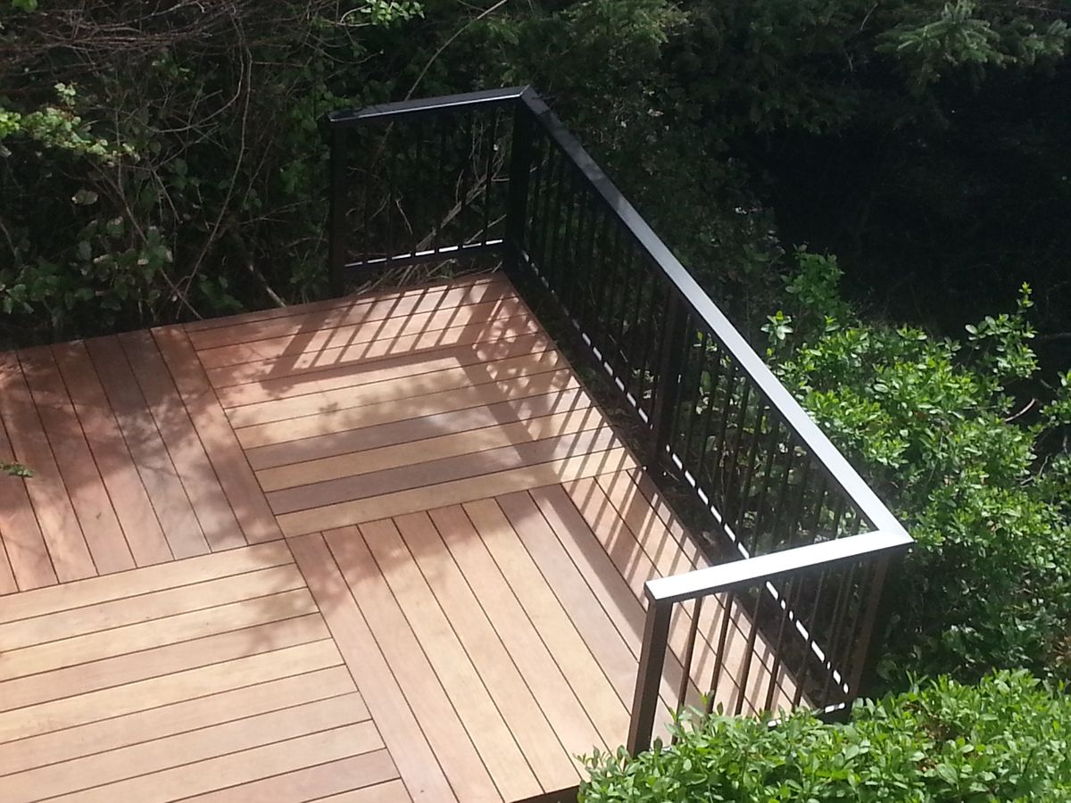 Deck construction on Oregon Coast - Tad Oliphant Construction